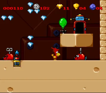 Super Alfred Chicken (USA) screen shot game playing